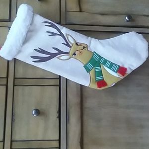 NWOT Adorable Reindeer Christmas Stocking